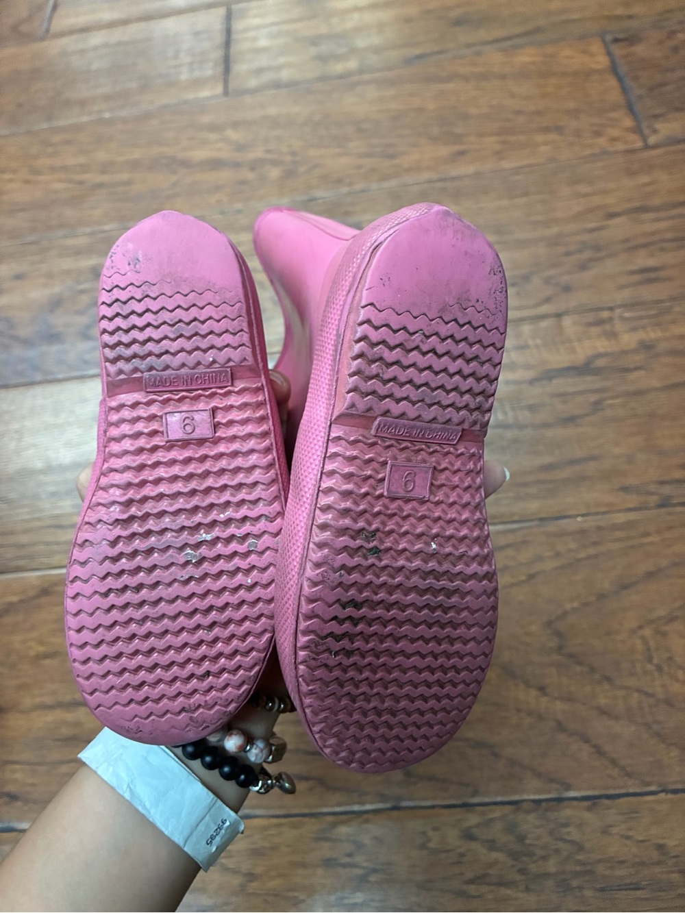 Hunter Kids First Classic Pink Rain Boots Size 9 in UK sizing - Picture 6 of 9
